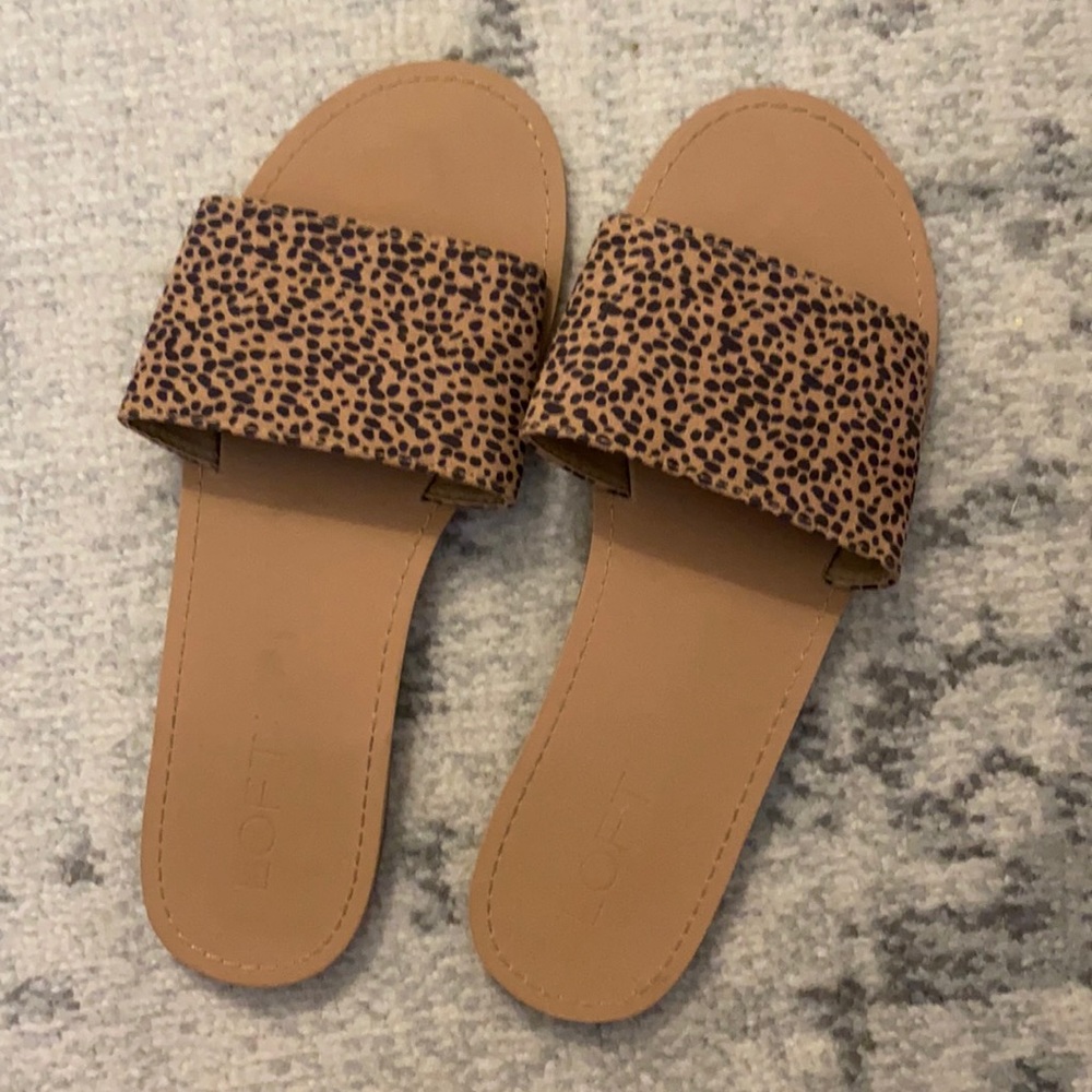 Animal print flats